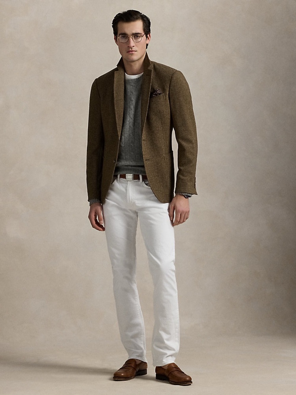 Polo Ralph Lauren Varick Slim Straight White Jeans